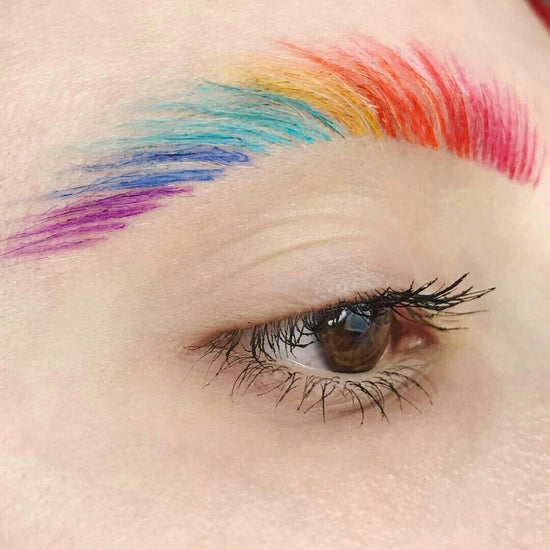 Rainbow Eyebrow Trend 2017