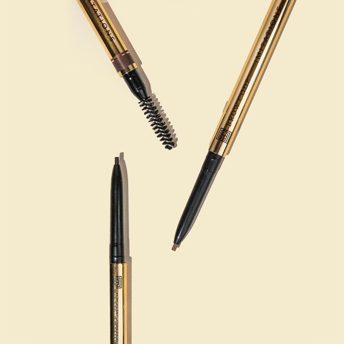 Stylised photo of a couple pencils and brush