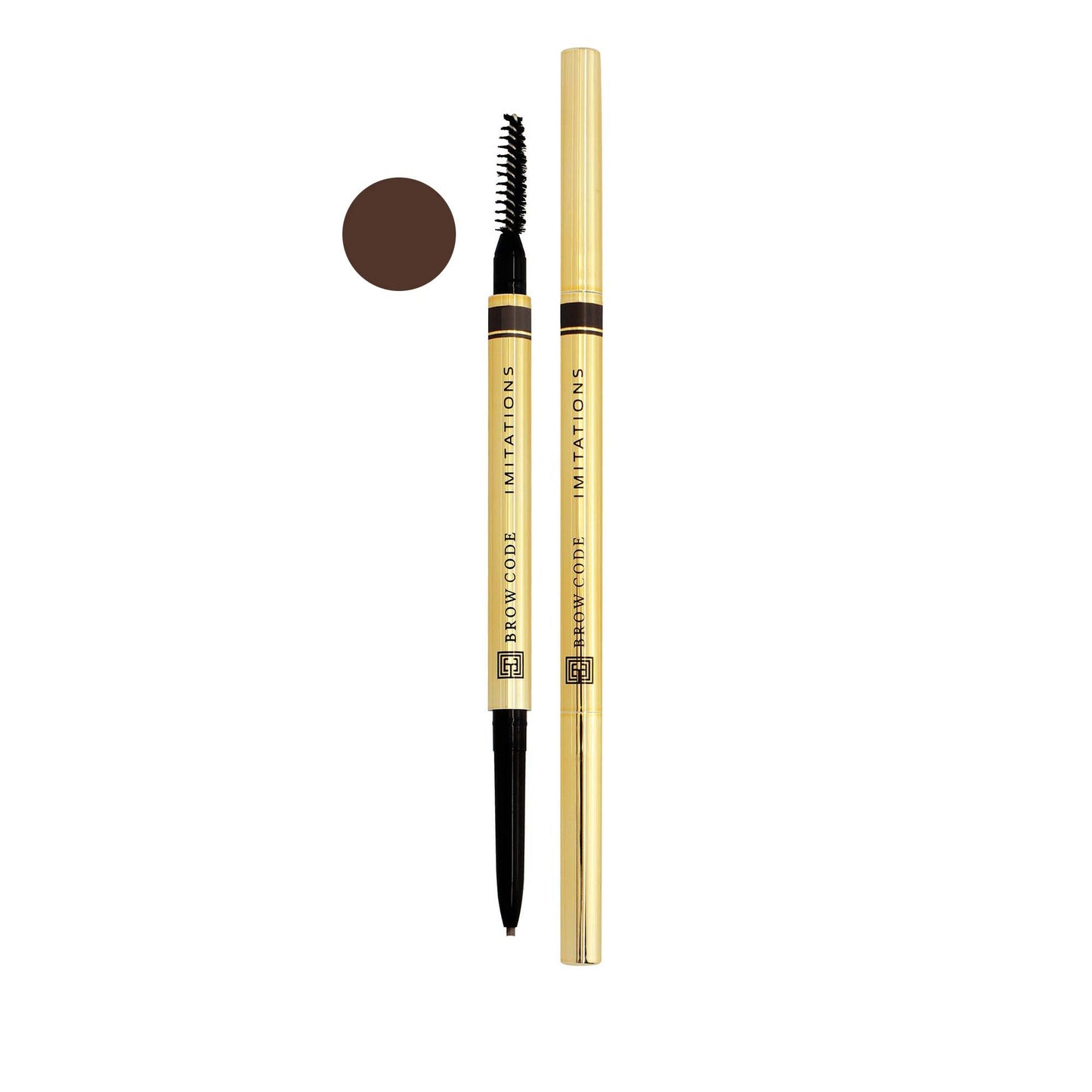 Imitations Micro Brow Pencil Color-Brunette - Natural Brown on a whote background